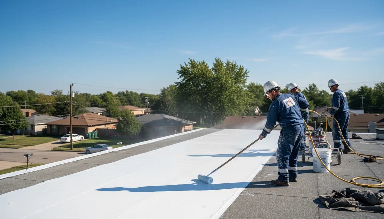 Commercial roof coating in Willington, CT near me